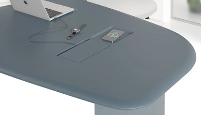Modern Executive Office Desk with Side Storage