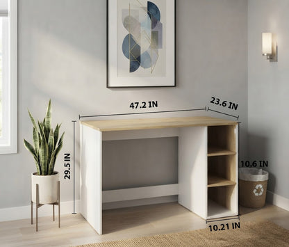 Computer Desk with Storage, Large Study Desk