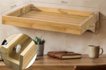 Bed Shelf with Wire Guide