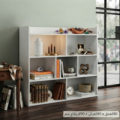 Book Shelf-Bookcase-Cabinet, White (80 * 90 * 80)