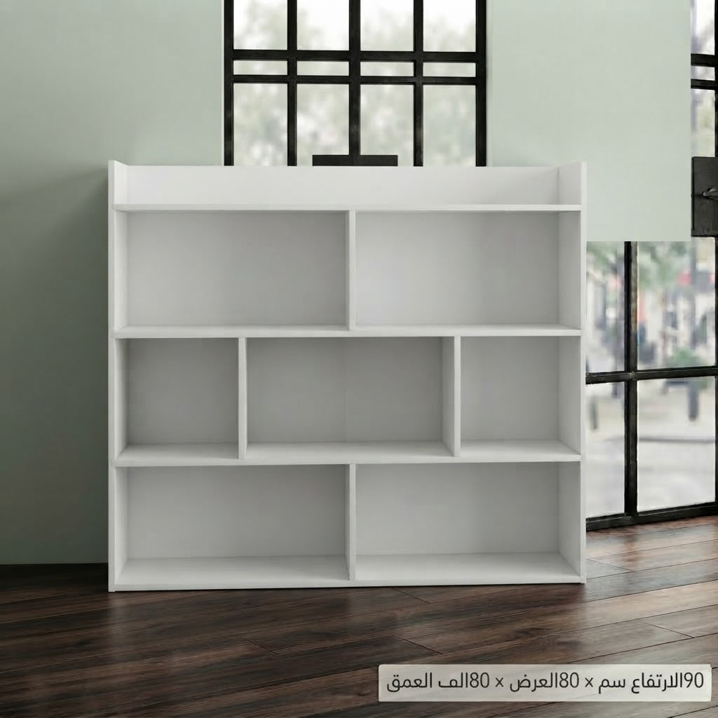 Book Shelf-Bookcase-Cabinet, White (80 * 90 * 80)