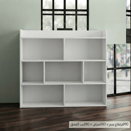 Book Shelf-Bookcase-Cabinet, White (80 * 90 * 80)