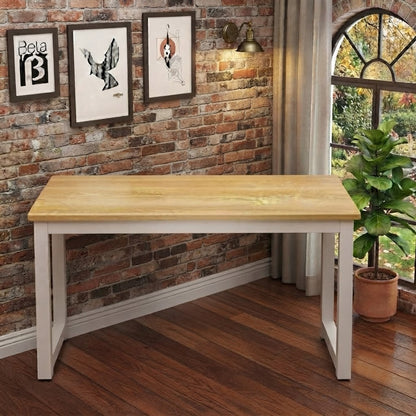 Metal Desk Wood Deck