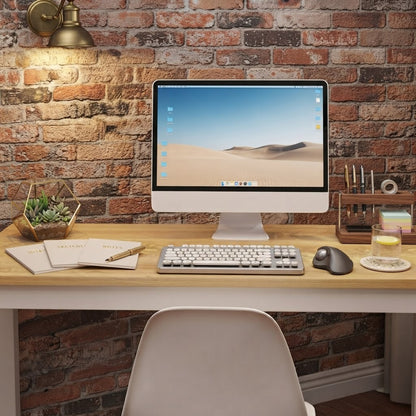 Metal Desk Wood Deck