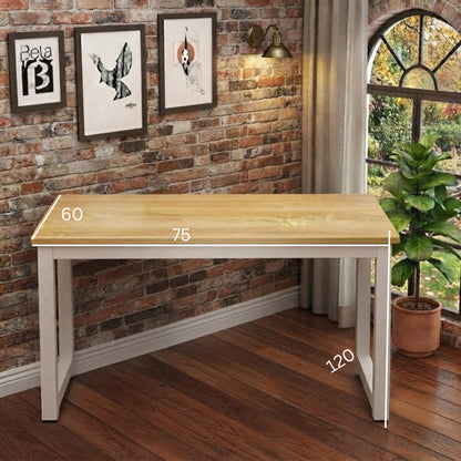 Metal Desk Wood Deck