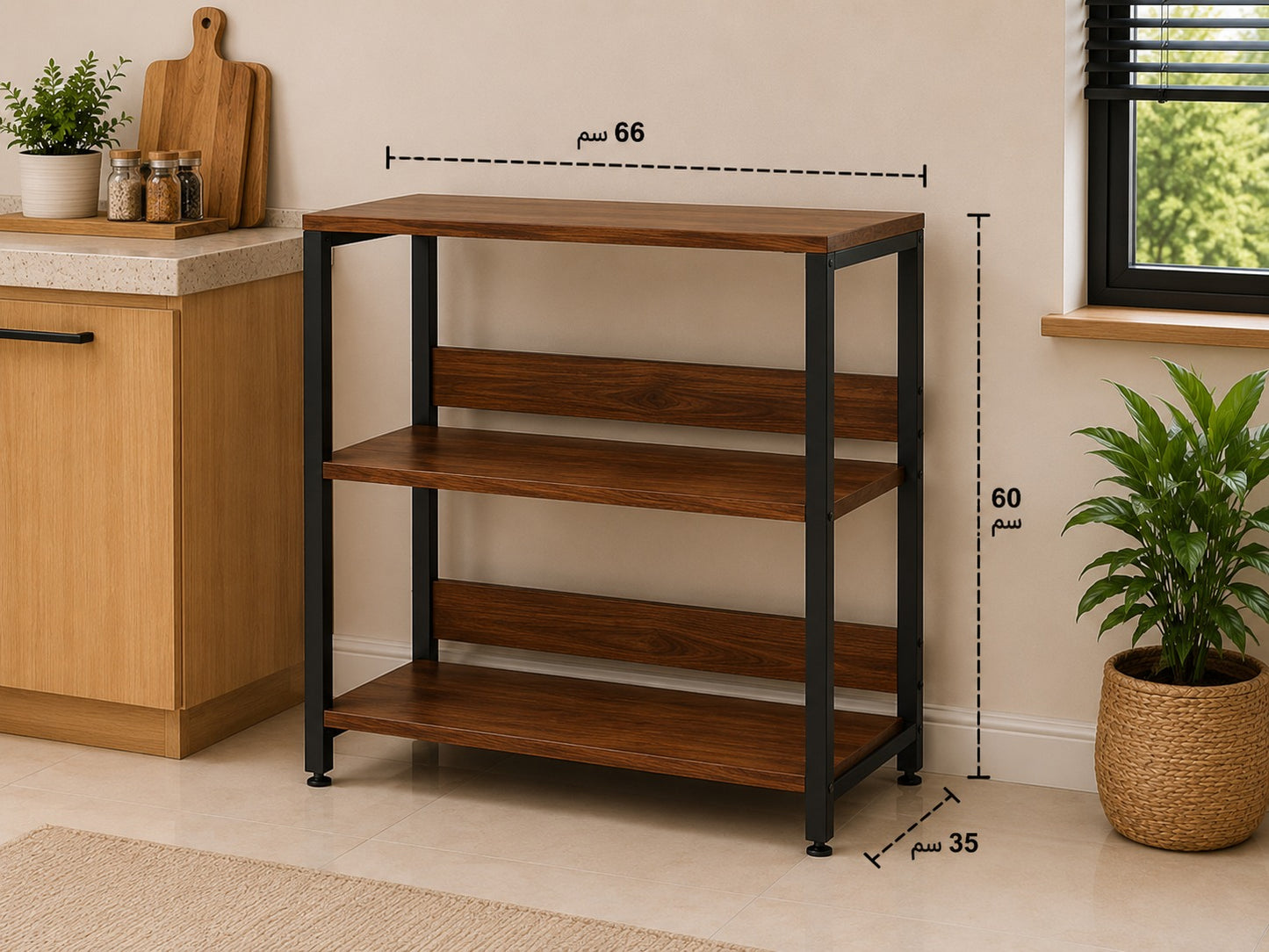 Shelf Unit Kitchen Baker's Rack Storage Cart for Kitchen