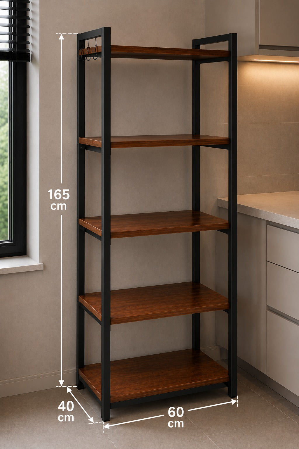 Kitchen Organizer and Microwave