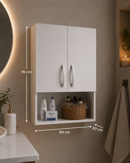 Wooden 2 Rattles and 3 Shelf Bathroom Shelf Unit