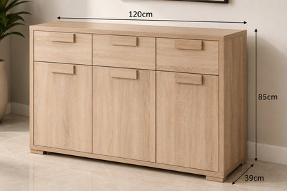 3 Door 3 Drawer Sideboard