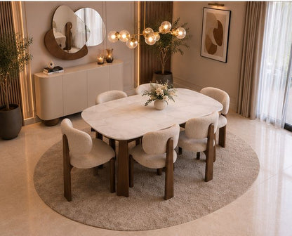 Modern Wooden Dining Table Set