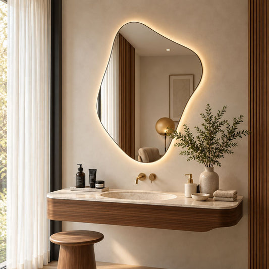 Modern Organic Irregular Wall Mirror