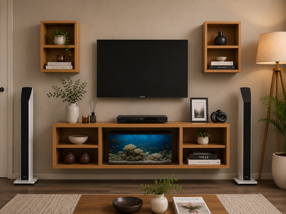 Multi TV Unit - Beige, Size 30 x 120 x 33