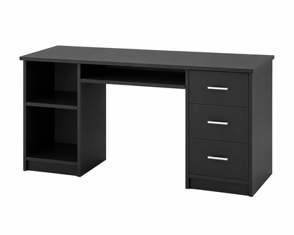 Madesa Home Office Computer Writing Desk with 3 Drawers