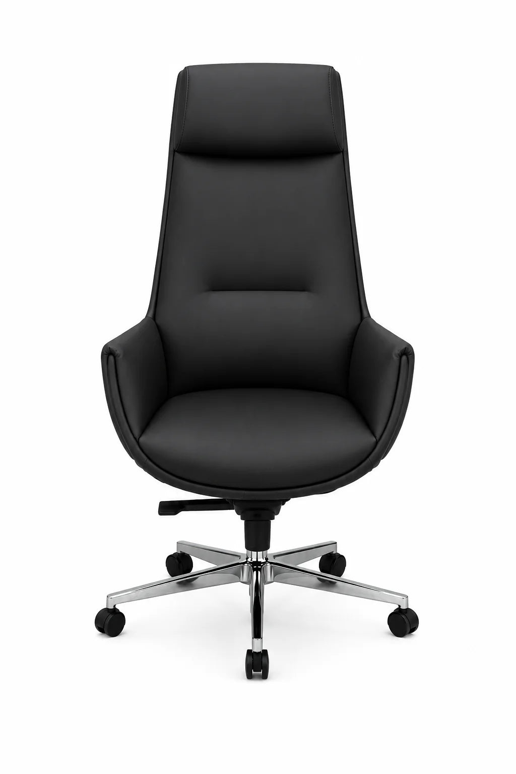 Executive High-Back Office Chair with Integrated Headrest