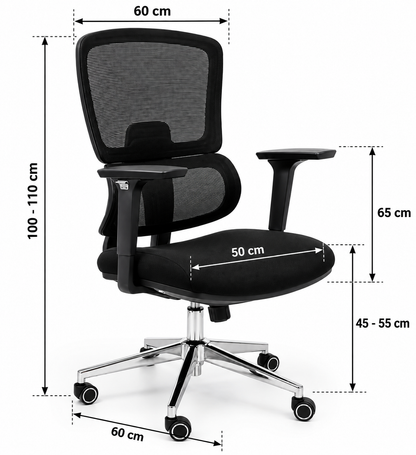 Modern Ergonomic Mesh Office Chair with Adjustable Armrests