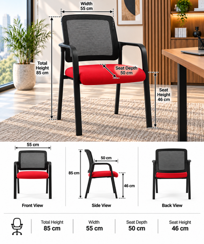 Professional Office Guest Chair with Armrests