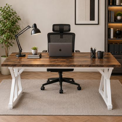 Modern Dining Table with X-Frame Legs
