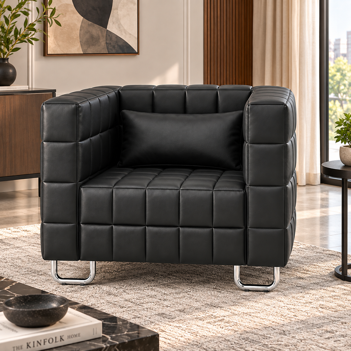 Luxury Padded Accent Armchair
