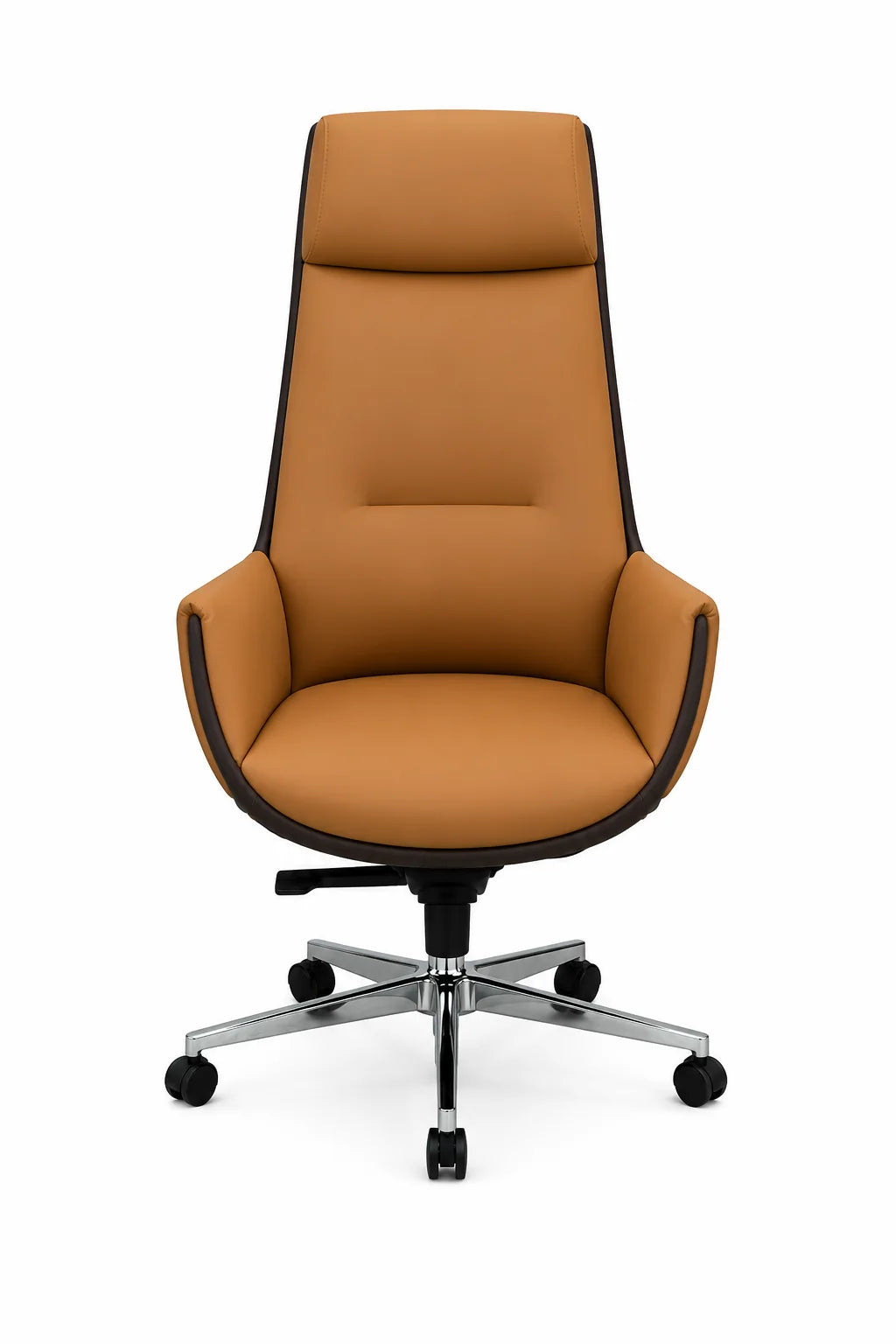 Executive High-Back Office Chair with Integrated Headrest