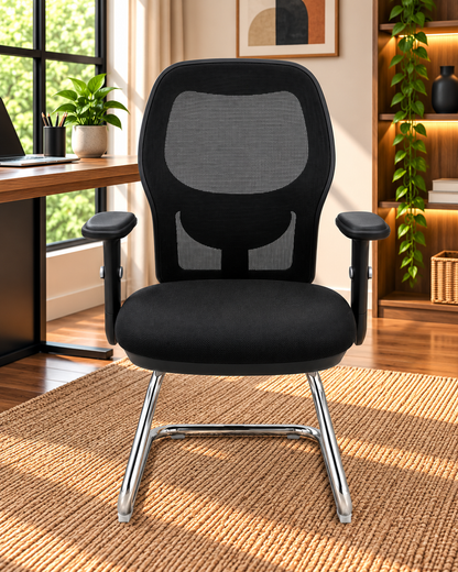 Modern Breathable Mesh Office Chair with Chrome Base
