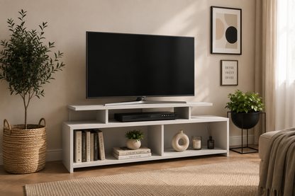 TV Unit (White and Black)
