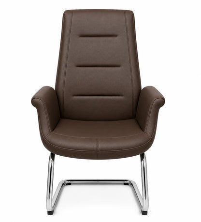 Modern Black Padded Visitor Chair