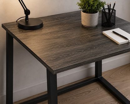 Folding Computer Desk, 31.5 Inch Size, Grey/Black