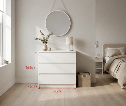 Modern 3-Drawer Chest of Drawers