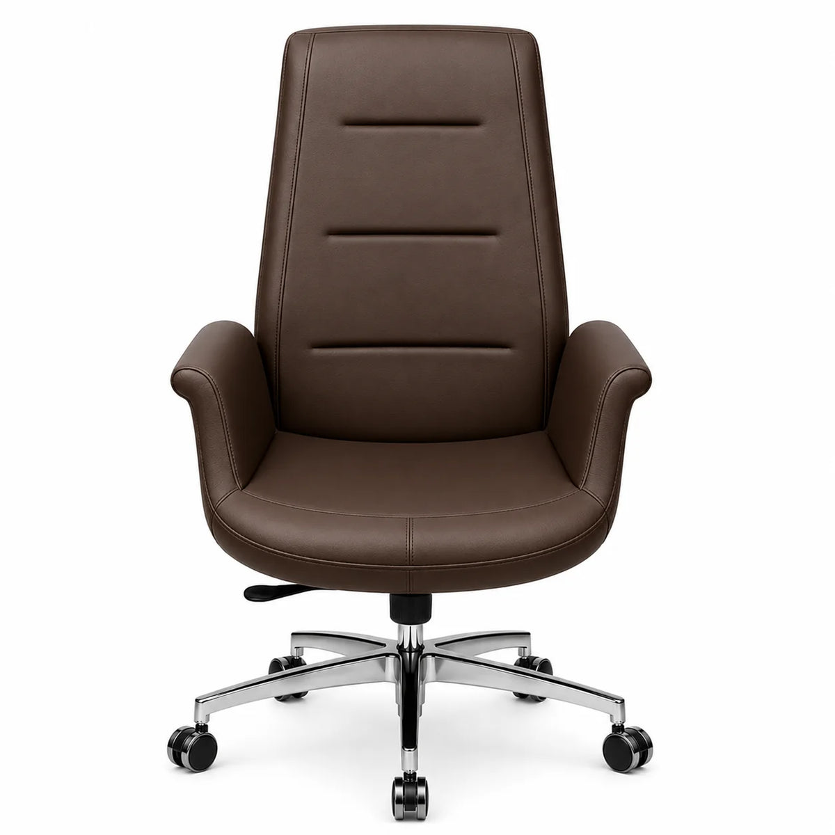 Modern Luxury Executive Chair with Chrome Five-Star Base