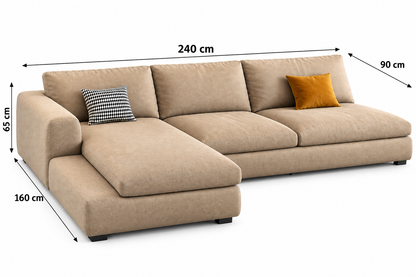 Modern Comfort L-Shaped Sofa