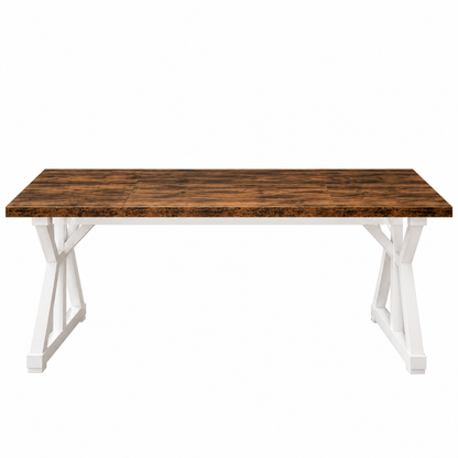 Modern Dining Table with X-Frame Legs