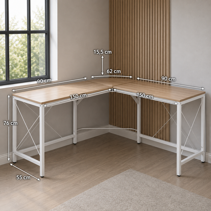 Modern L-Shaped Corner Computer Desk