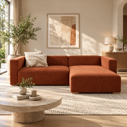 Modern L-Shaped Sectional Sofa with Chaise