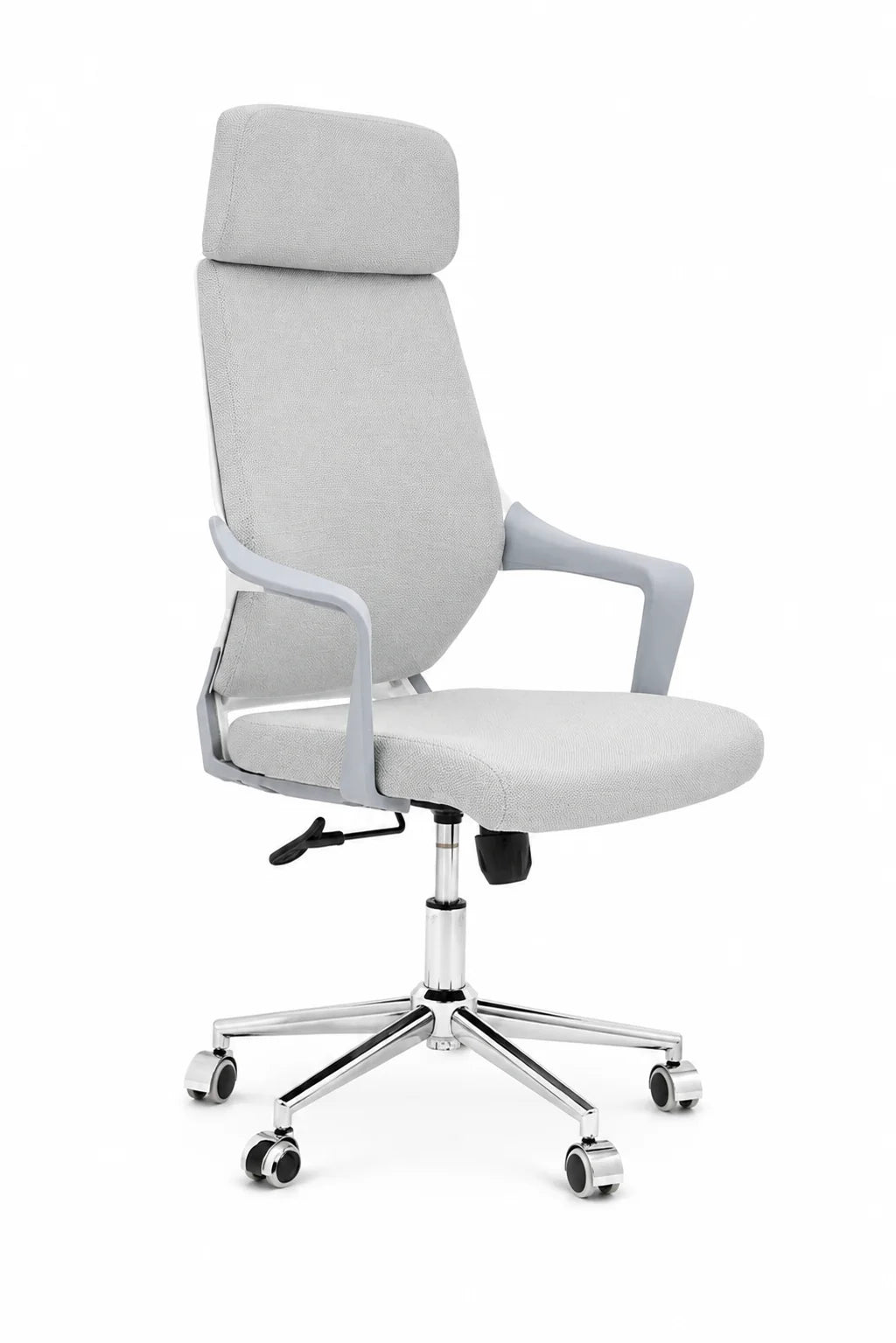 Modern White High-Back Ergonomic Office Chair