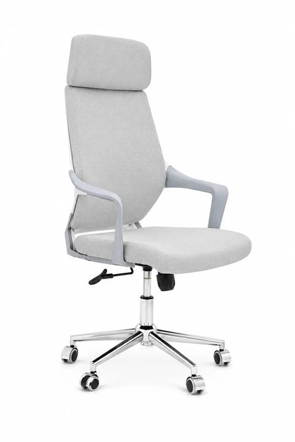 Modern White High-Back Ergonomic Office Chair