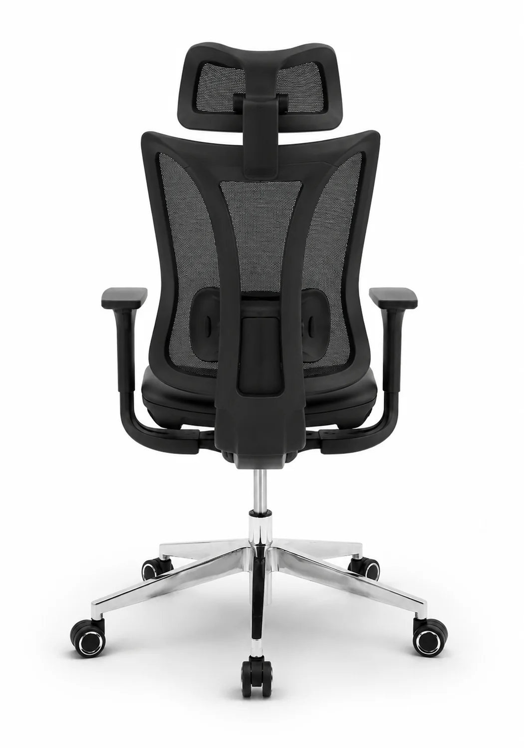 Contemporary High-Back Mesh Office Chair with Adjustable Headrest
