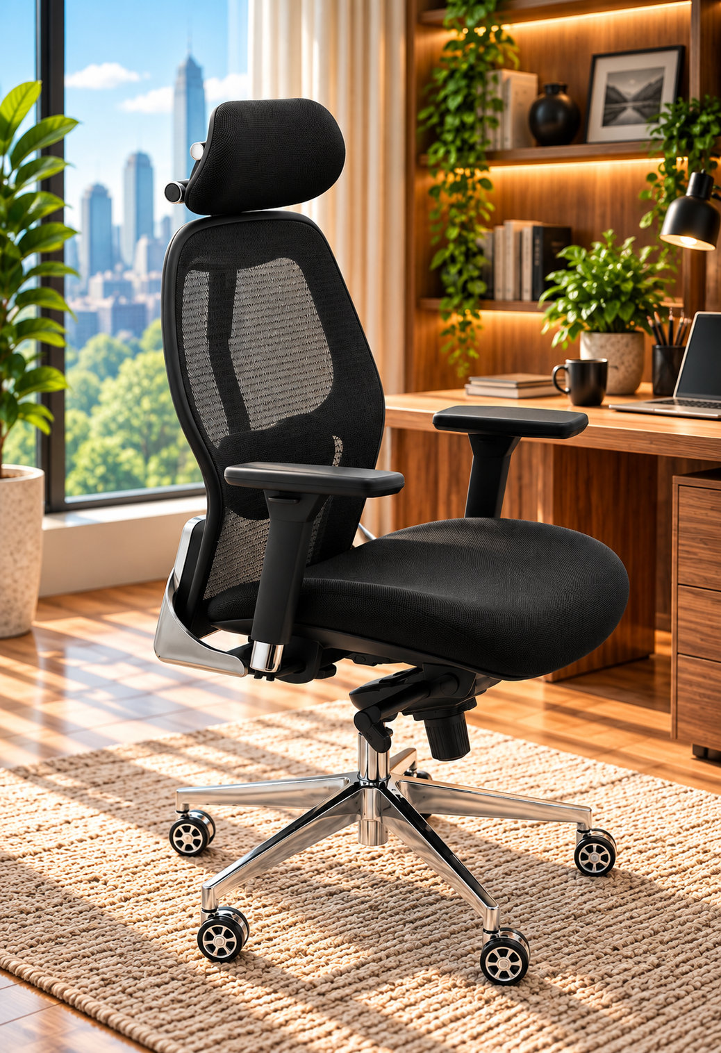 Modern High-Back Ergonomic Mesh Office Chair