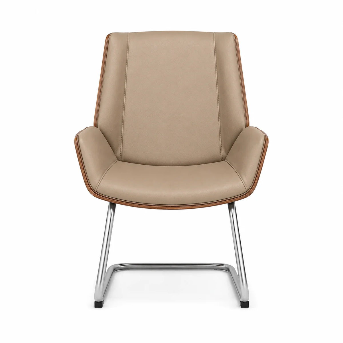 Modern Executive Guest Chair with Curved Arms
