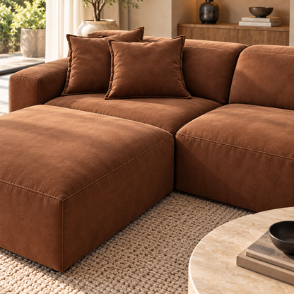 Modern Modular L-Shaped Sectional Sofa with Chaise