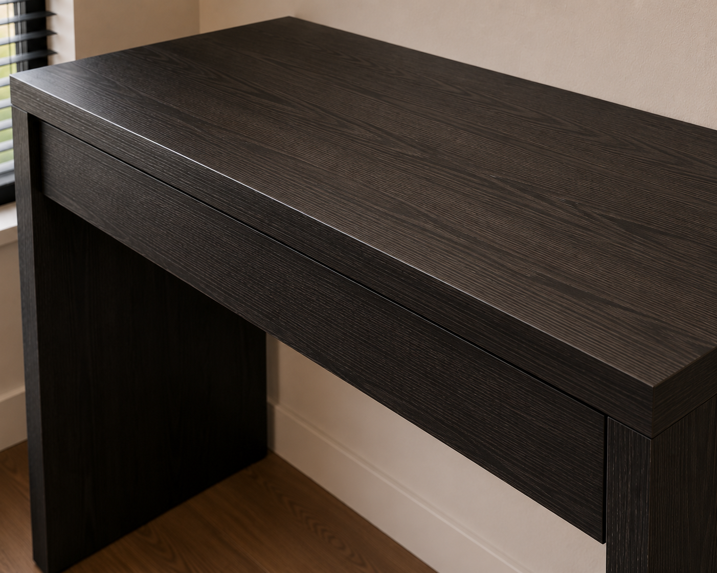 Convenience Concepts Northfield Hall Console Desk Table, 48(L) x 15.5(W) x 28"(H), Black