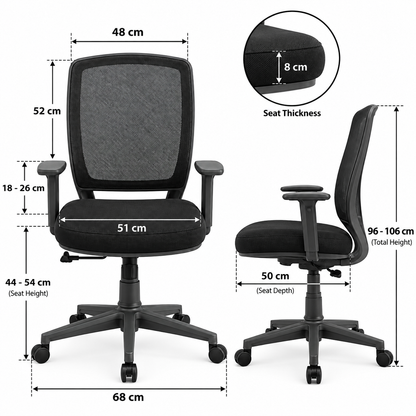 Contemporary Breathable Mesh Task Chair