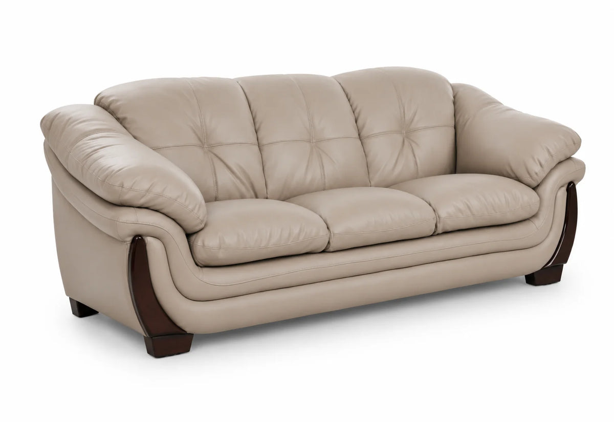 Classic Tufted 3-Seater Sofa with Curved Arms