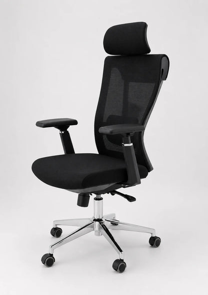 Modern Black High-Back Ergonomic Mesh Office Chair