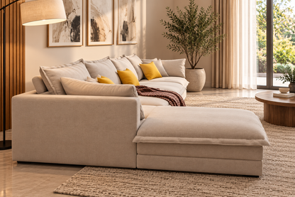 Modern L-Shaped Sectional Sofa