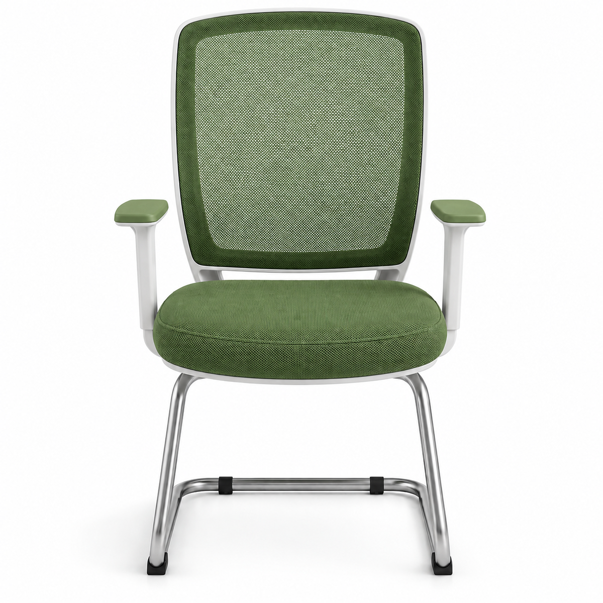 Modern Mesh Visitor Chair with Padded Seat