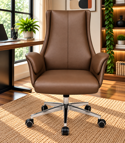 Modern Black High-Back Executive Office Chair