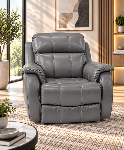 Modern Power Recliner Armchair with Plush Cushions