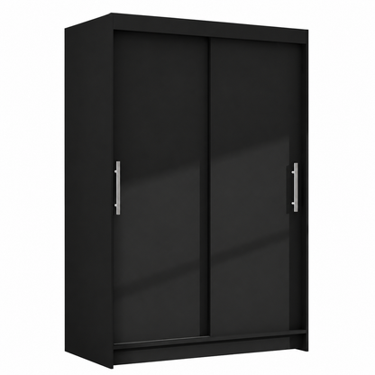 Sliding Door Wardrobe, black