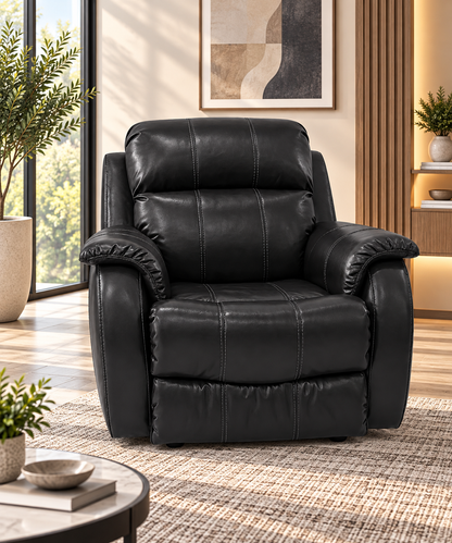 Modern Power Recliner Armchair with Plush Cushions
