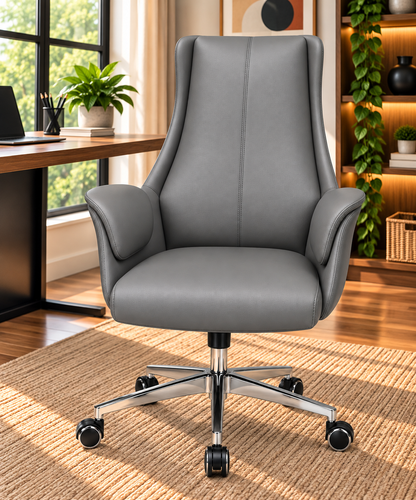 Modern Black High-Back Executive Office Chair
